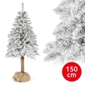 Weihnachtsbaum auf einem Baumstamm NATURAL WITH SNOW 150 cm Fichte