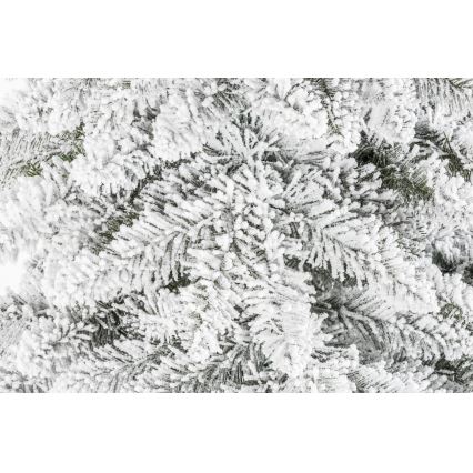 Weihnachtsbaum auf einem Baumstamm NATURAL WITH SNOW 150 cm Fichte