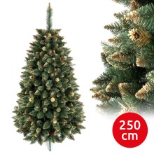 Weihnachtsbaum GOLD 250 cm Kiefer