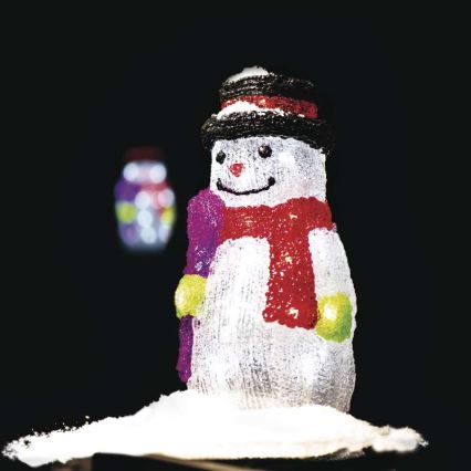 Weihnachtsdeko Schneemann XMAS IP44 30xLED