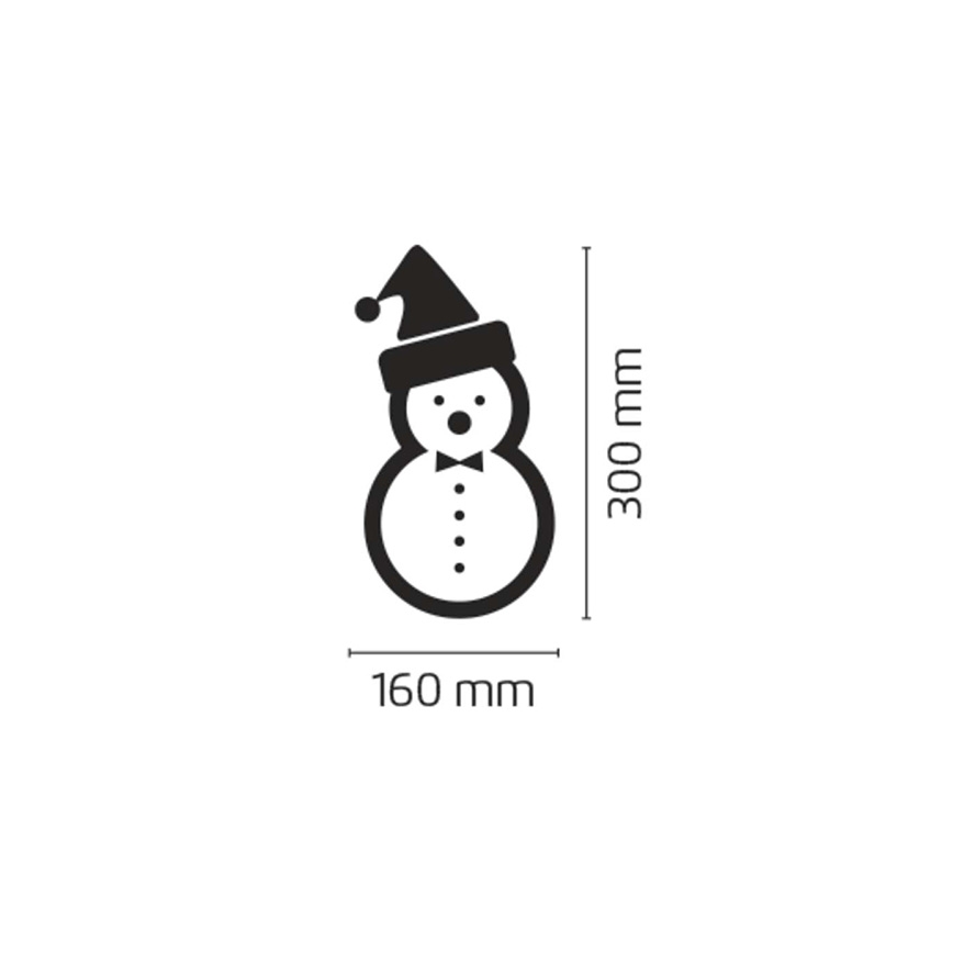 Emos ZY1409 - Weihnachtsdeko Schneemann IP44 30xLED