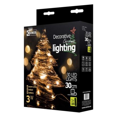 EMOS ZY1418 - Weihnachtsdeko IP20 BAUM 30xLED/3W/4,5V