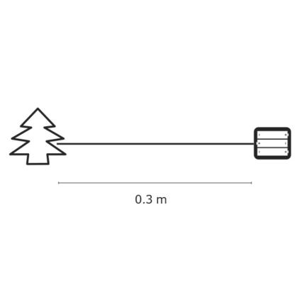 EMOS ZY1418 - Weihnachtsdeko IP20 BAUM 30xLED/3W/4,5V