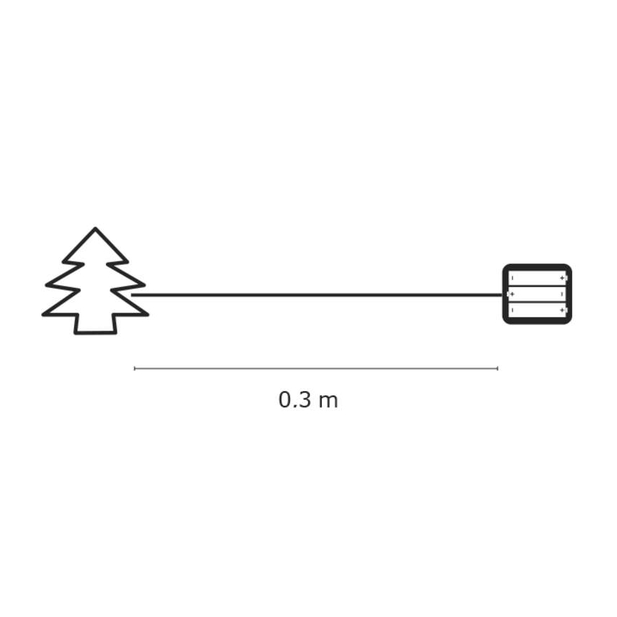EMOS ZY1418 - Weihnachtsdeko IP20 BAUM 30xLED/3W/4,5V