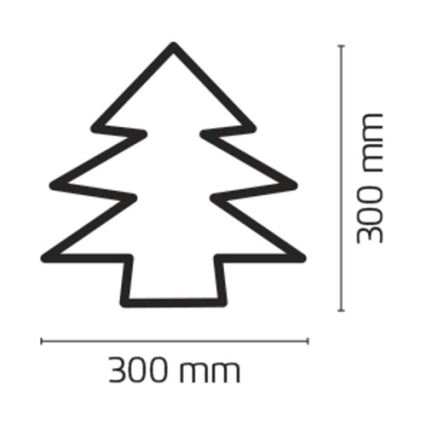 EMOS ZY1418 - Weihnachtsdeko IP20 BAUM 30xLED/3W/4,5V
