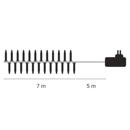Emos ZY1424 - Weihnachtsdeko IP44 7m 20xLED