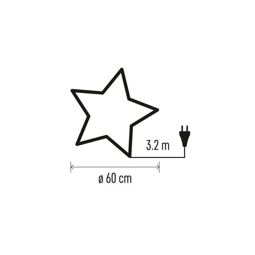 Weihnachtsdekoration 1xE14/25W/230V d. 60 cm silber