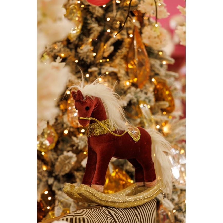 Weihnachtsdekoration 31 cm Schaukelpferd