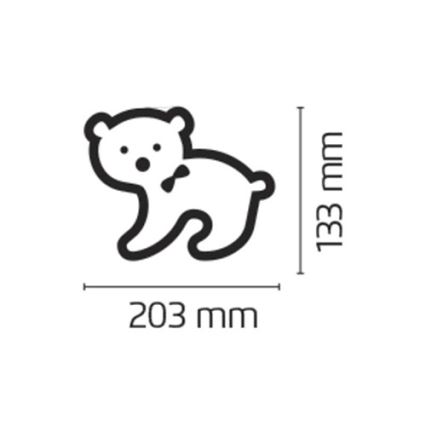 Emos ZY1405 - Weihnachtsdeko Bär IP44 16xLED