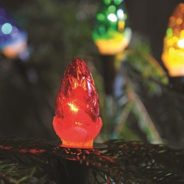 Weihnachtskette 7,7 m CONE 12xE10/230V, hergestellt in Europa