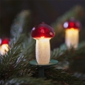 Weihnachtskette 7,7 m TOADSTOOL 12xE10/230V rot, hergestellt in Europa