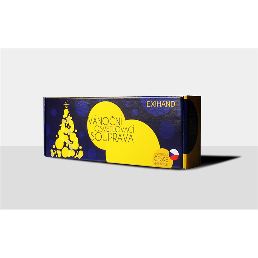 Weihnachtskette ASTERIA 16xE10/14V/230V weiß