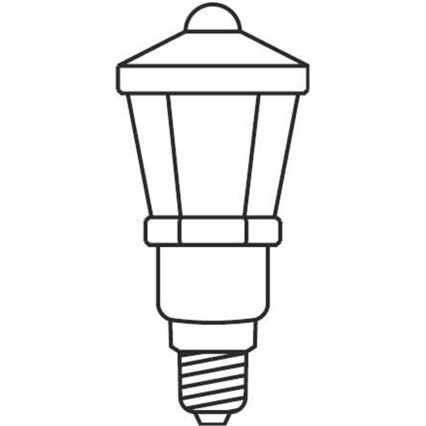 Weihnachtskette LANTERN 12xE10/10,7m warmweiß, hergestellt in Europa