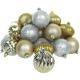 Weihnachtsschmuck-Set 30 Stück gold-/silberfarben
