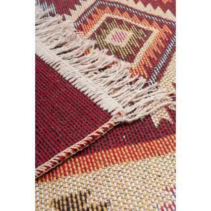 Wendbarer Orientteppich KILIM 80x150 cm Rot/Beige