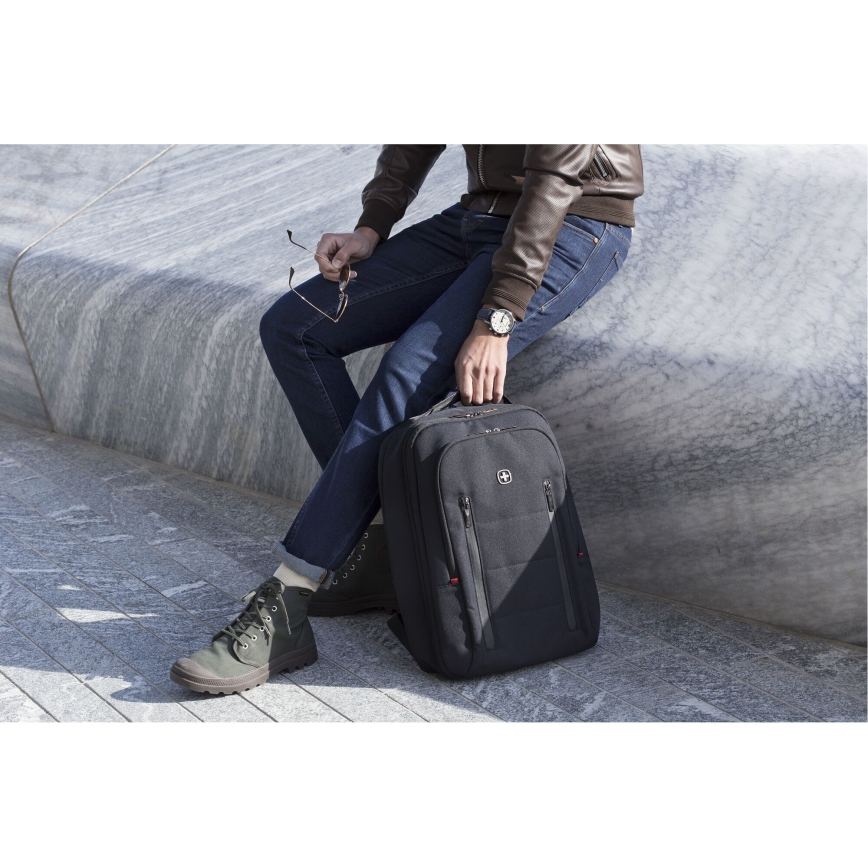 Wenger - Laptop-Rucksack 16 l 16 mit Tablet-Fach 12 City Traveler schwarz