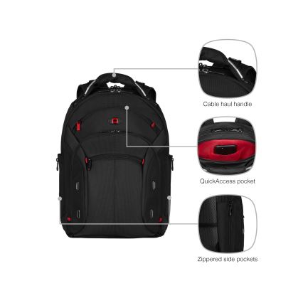 Wenger - Laptop-Rucksack 20 l 15 mit Tablet-Tasche 10 Gigabyte schwarz