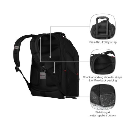 Wenger - Laptop-Rucksack 26 l 17" mit Tablet-Fach 10" Ibex Ballistic Deluxe