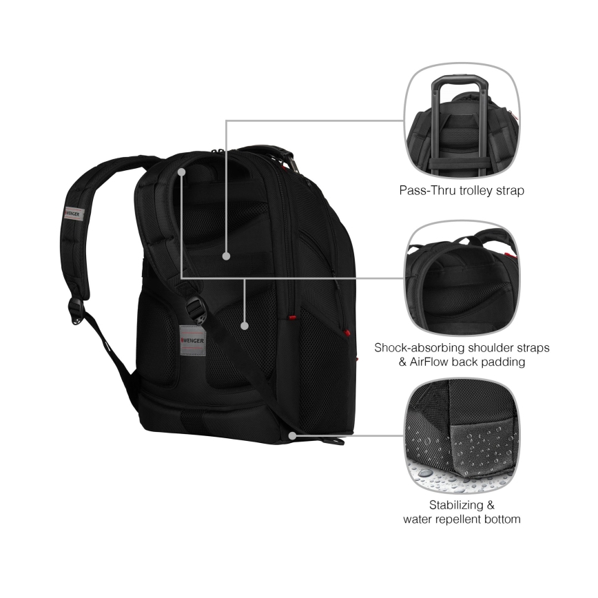Wenger - Laptop-Rucksack 26 l 17" mit Tablet-Fach 10" Ibex Ballistic Deluxe