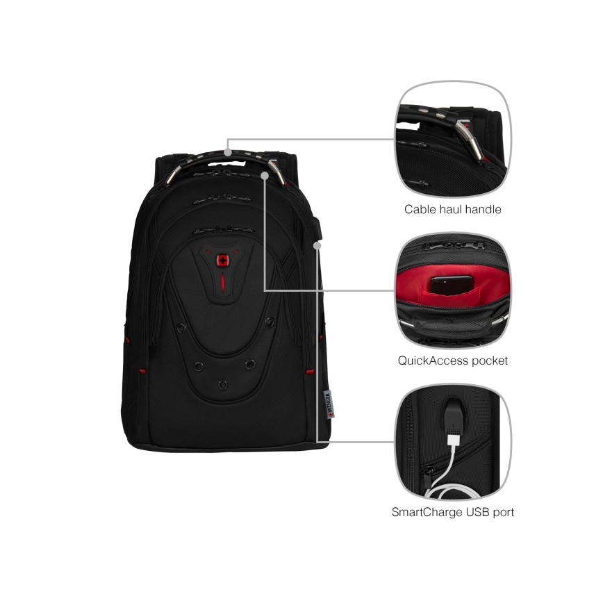 Wenger - Laptop-Rucksack 26 l 17" mit Tablet-Fach 10" Ibex Ballistic Deluxe