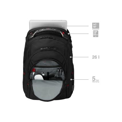 Wenger - Laptop-Rucksack 26 l 17" mit Tablet-Fach 10" Ibex Ballistic Deluxe