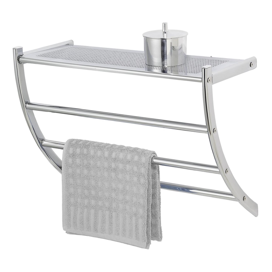 WENKO 15578100 - Handtuchständer PESCARA 56x46 cm glänzender Chrom