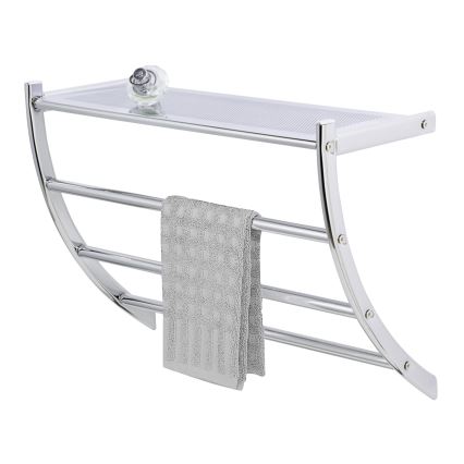 WENKO 15578100 - Handtuchständer PESCARA 56x46 cm glänzender Chrom