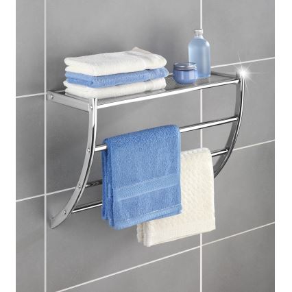 WENKO 15578100 - Handtuchständer PESCARA 56x46 cm glänzender Chrom