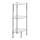WENKO 15850100 - Ablage YAGO 30 x 74 cm, Edelstahl/silber/klar