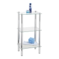 WENKO 15851100 - Regal YAGO 40x74 cm silber/transparent
