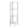 WENKO 15852100 - Regal YAGO 30x104 cm Edelstahl/silber/transparent