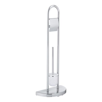 WENKO 16608100 - WC-Bürste COSENZA 33x84 cm glänzender Chrom/Satin