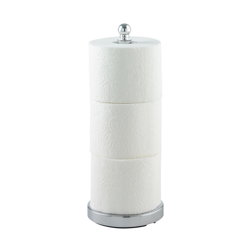 WENKO 16878100 - Toilettenpapierhalter VITERBO 14x35 cm silber