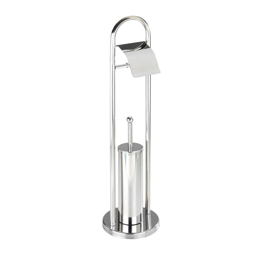 WENKO 16993100 - WC-Garnitur VASTO 22x81 cm Edelstahl/silber