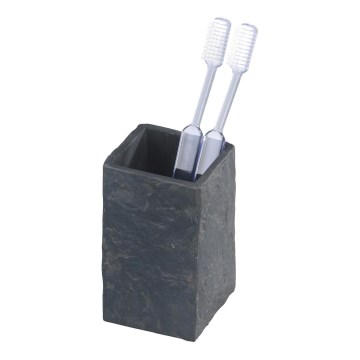 WENKO 17920100 - Becher SLATE ROCK 6,4x10,5 cm anthrazit