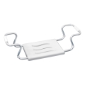 WENKO 17930100-Badewannensitz SECURA 26x18 cm weiß/silber