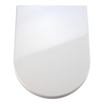 WENKO 18396100-WC-Sitz PALMA 46,5x35,7 cm weiß/silber