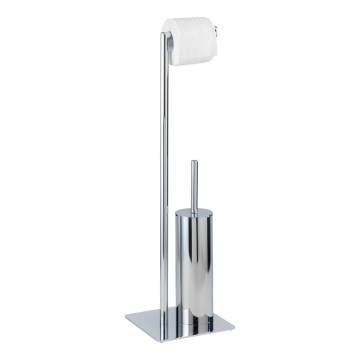 WENKO 18562100 - WC-Bürste RECCO 20 x 71,5 cm, glänzender Chrom
