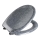 WENKO 18902100-WC-Sitz OTTANA 44,5x37,5 cm Granit/Grau/Silber