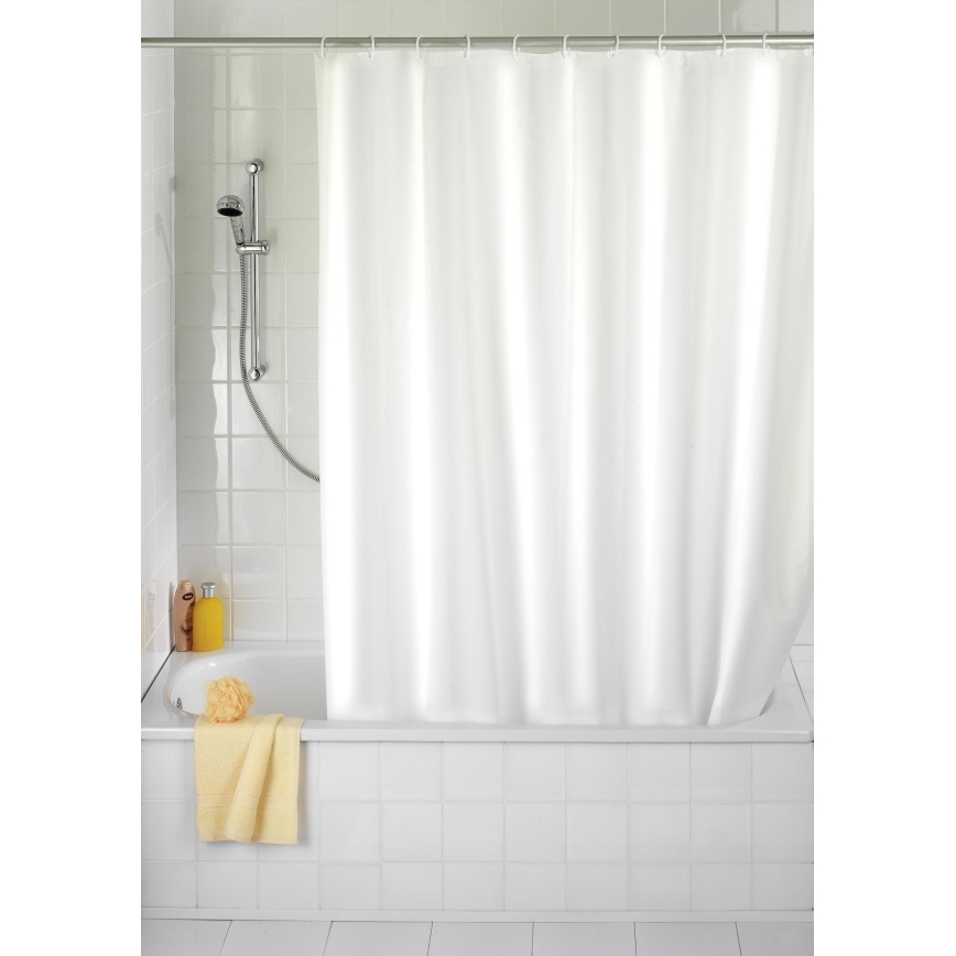WENKO 19103100 - Duschvorhang 120x200 cm weiß