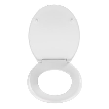 WENKO 19539100-WC WC-Sitz VIGONE 37,5x45 cm weiß/silber