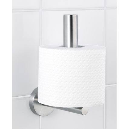 WENKO 19613100 - BOSIO MATT Toilettenpapierhalter 8x18 cm Edelstahl/silber
