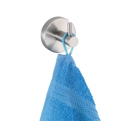 WENKO 19621100 - Haken BOSIO MATT 5,5x5,5 cm Edelstahl/silber