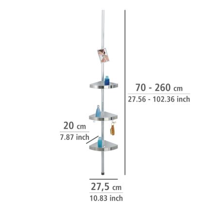 WENKO 20349100-Eckelement PREMIUM 27,5x260 cm Satin
