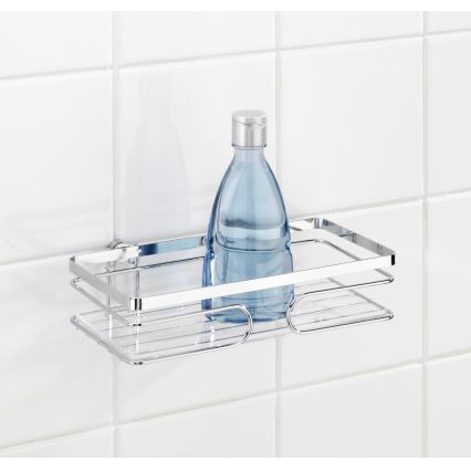 WENKO 20409100-Wandablage PREMIUM EDELSTAHL 24x13,5 cm Edelstahl/silber