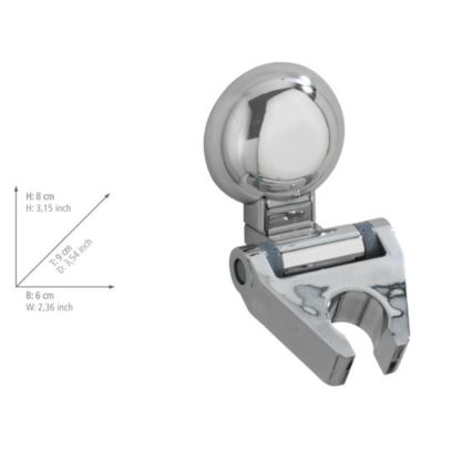 WENKO 20619100-Brausehalter FIORINA 6x9 cm glänzend verchromt