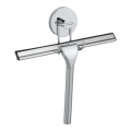 WENKO 20877100 - Rund-Abzieher VACUUM-LOC 24,5 x 25 cm, Edelstahl, glänzend, Chrom/Silber