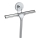 WENKO 20877100 - Rund-Abzieher VACUUM-LOC 24,5 x 25 cm, Edelstahl, glänzend, Chrom/Silber