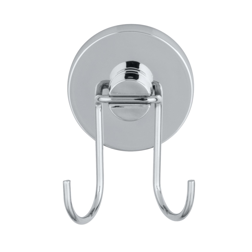 WENKO 20877100 - Rund-Abzieher VACUUM-LOC 24,5 x 25 cm, Edelstahl, glänzend, Chrom/Silber