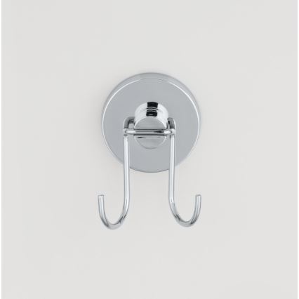 WENKO 20877100 - Rund-Abzieher VACUUM-LOC 24,5 x 25 cm, Edelstahl, glänzend, Chrom/Silber